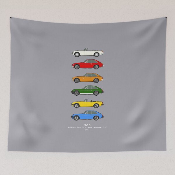 Item preview, MGB classic car collection designed and sold by RJWautographics.