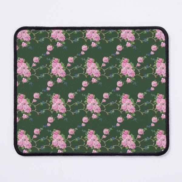 Item preview, Rococo roses, green background designed and sold by Faerieglen.