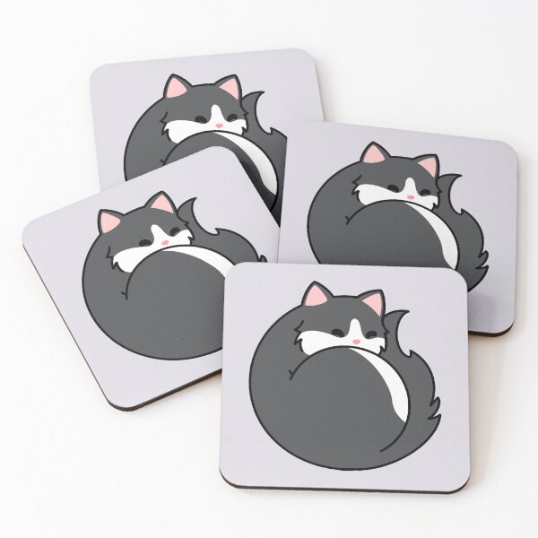 Item preview, Grey Tuxedo Cat - Sleeping designed and sold by missnisa.