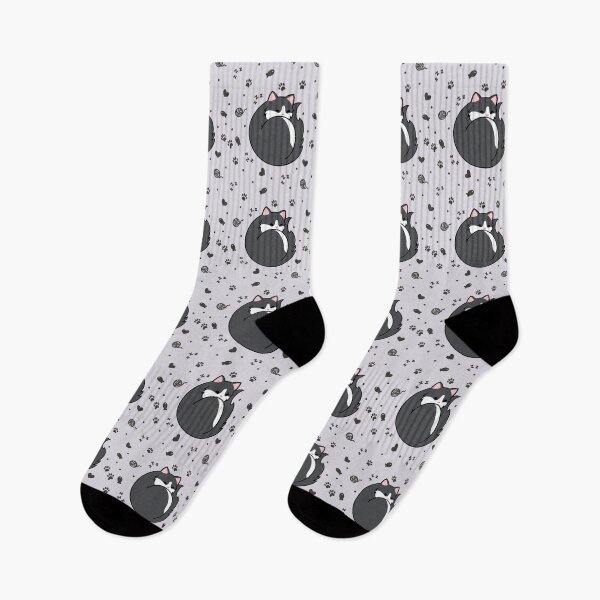 Item preview, Grey Tuxedo Cat - Sleeping designed and sold by missnisa.
