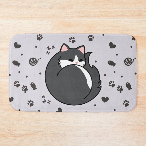 Item preview, Grey Tuxedo Cat - Sleeping designed and sold by missnisa.