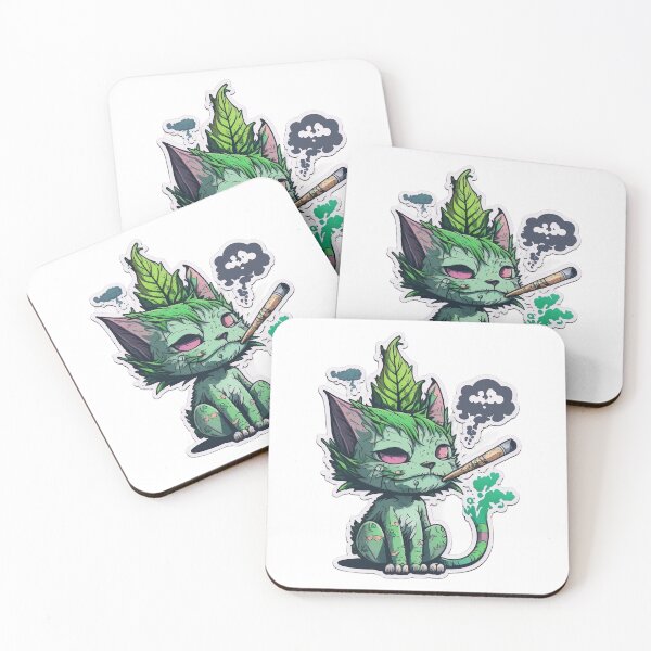 Item preview, High cat  smoking weed designed and sold by futuresimo04.