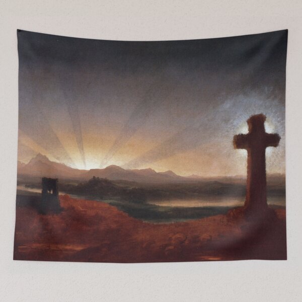 Item preview, Cross at Sunset by Thomas Cole designed and sold by tomorrowsart.