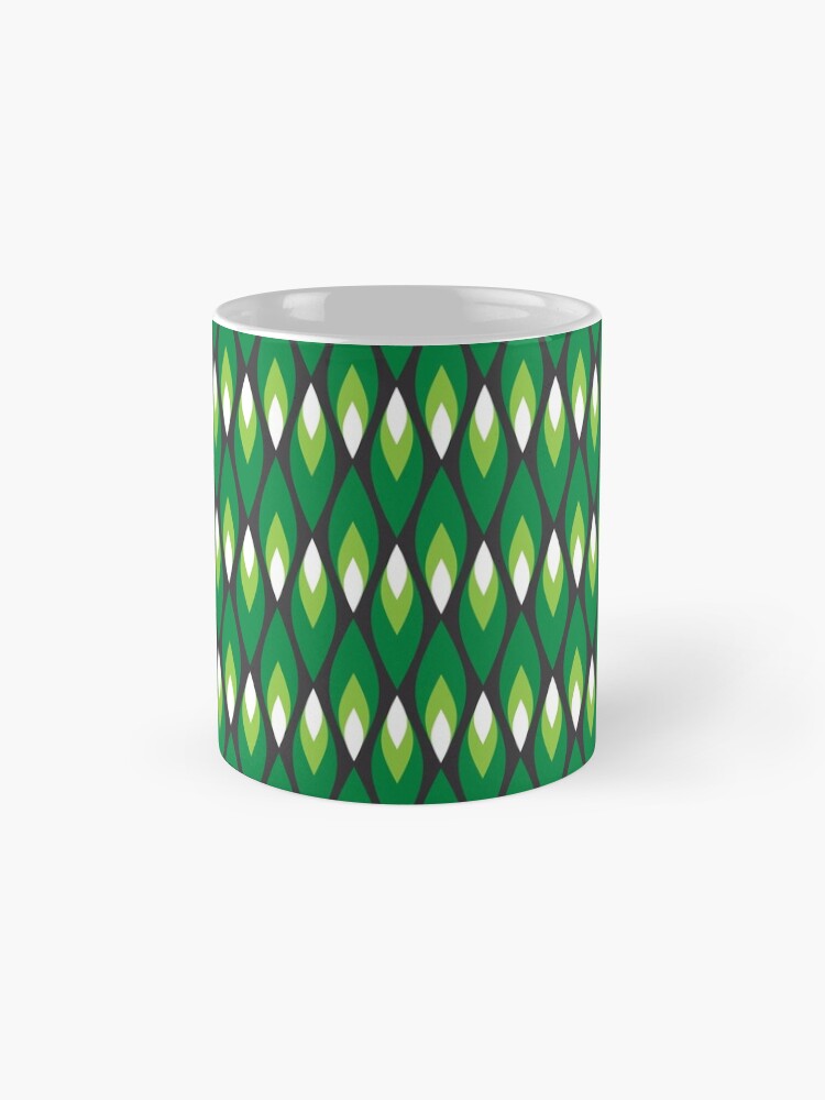 Alternate view of Small green flames pattern Mug