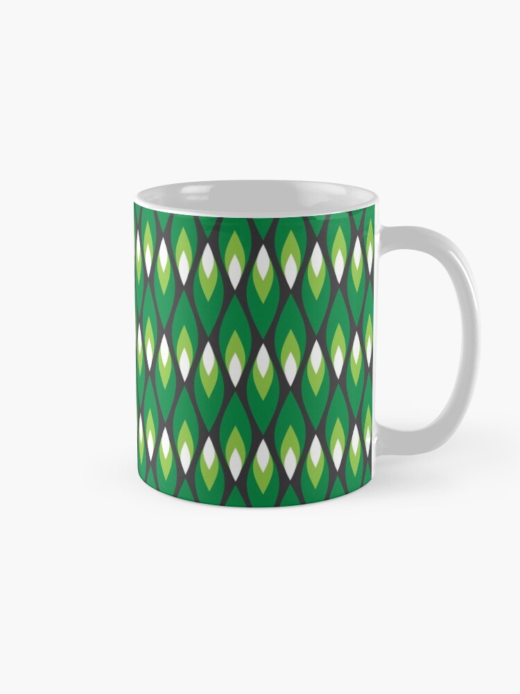 Alternate view of Small green flames pattern Mug