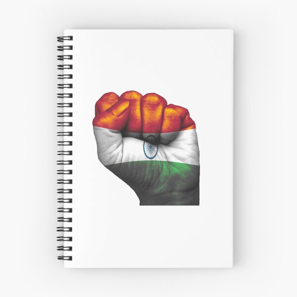 Item preview, Indian flag painted on a closed fist. India designed and sold by Boudavid.