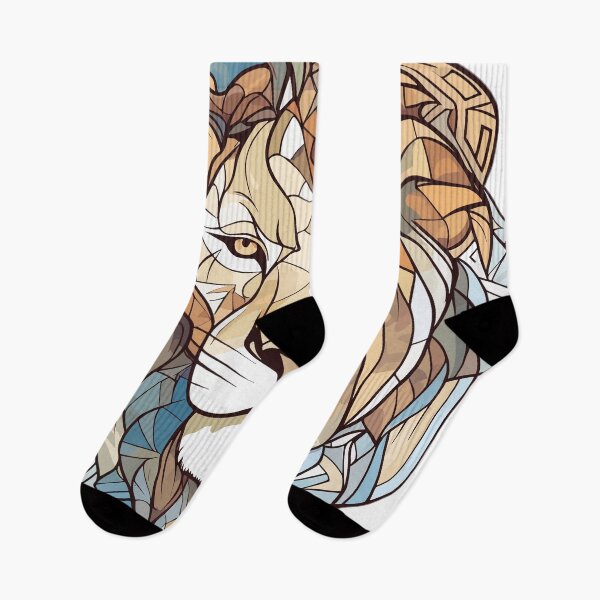 Artikelvorschau, Einzigartiges Buntglas-Design mit Löwenkopf entworfen und verkauft von SleepySquirrel.