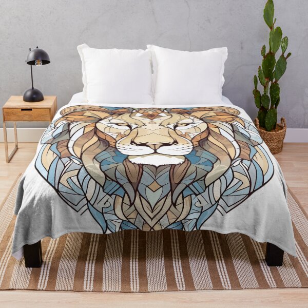 Artikelvorschau, Einzigartiges Buntglas-Design mit Löwenkopf entworfen und verkauft von SleepySquirrel.