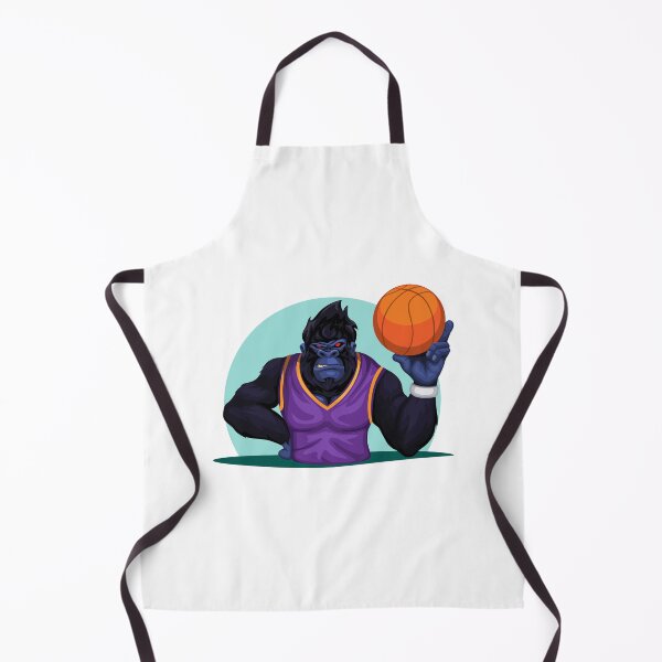 Item preview, Gorilla on basket player costume pose holding ball mascot character designed and sold by aryoyo.