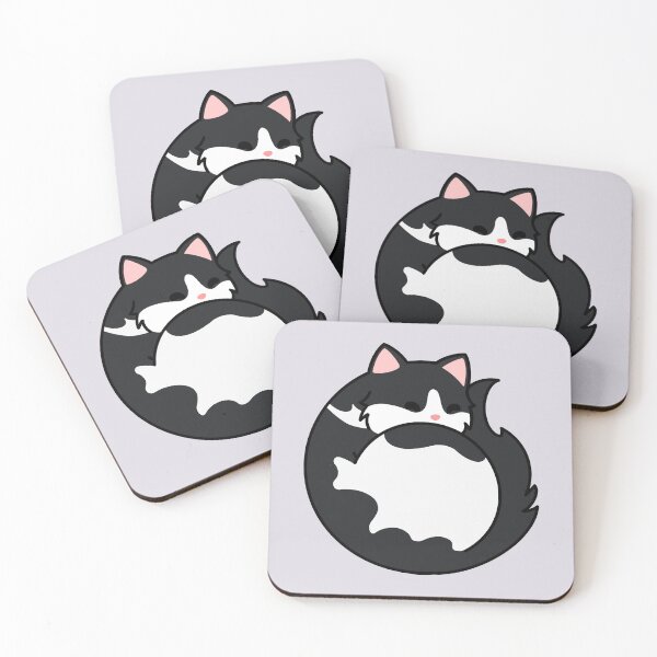 Item preview, Black Spotted Cat - Sleeping designed and sold by missnisa.