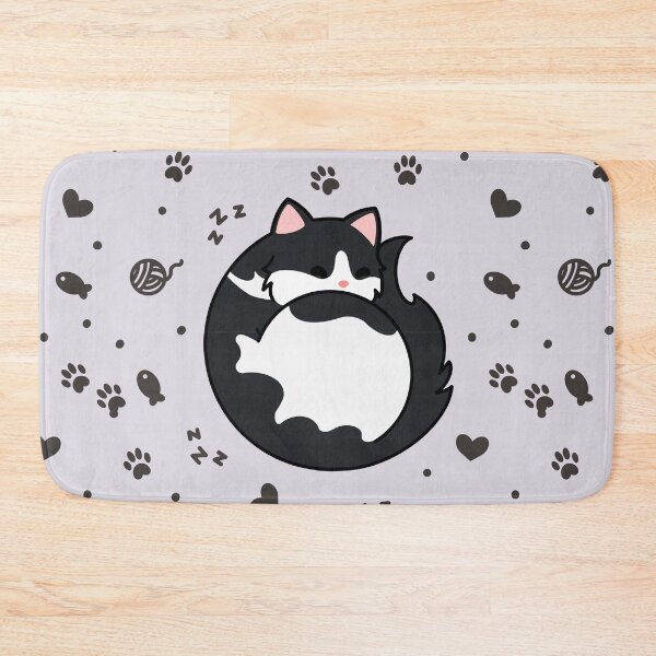 Item preview, Black Spotted Cat - Sleeping designed and sold by missnisa.
