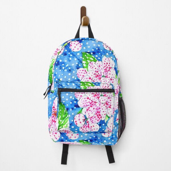 Artikelvorschau, Muster im Grandmillennial-Stil mit Kirschblüten und Tupfen entworfen und verkauft von SophieClimaArt.