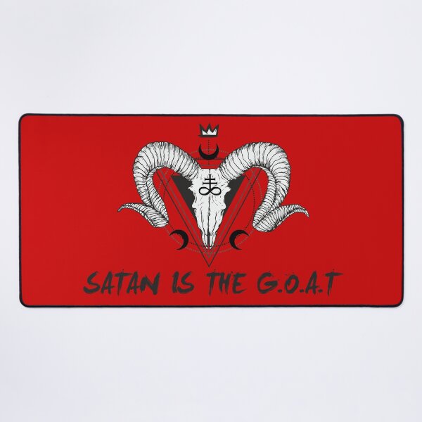 Item preview, Satan is the G.O.A.T designed and sold by remerasnerdas.