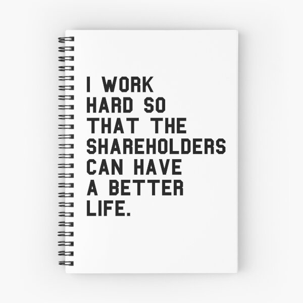 Item preview, Sarcastic Leftist Anti Capitalist Greed Quote - Anti Shareholder Profit - Liberal Progressive Politics designed and sold by RockFireMerch.