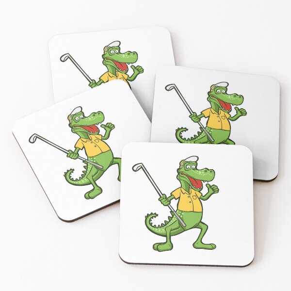 Item preview, sport funny crocodile playing golf  designed and sold by StairheadStore.