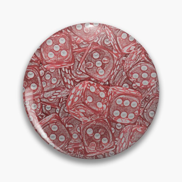 Item preview, Lots of Dice - Drawn Red Board Game Dice ( tabletop / boardgame / rpg D6 ) designed and sold by Soludum Dice & Meeple Merch.