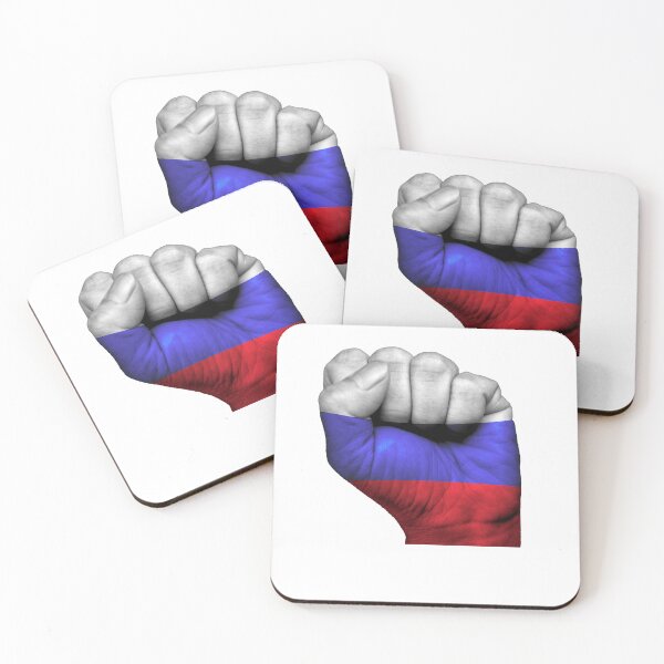 Item preview, Russian flag painted on a closed fist. Russia designed and sold by Boudavid.
