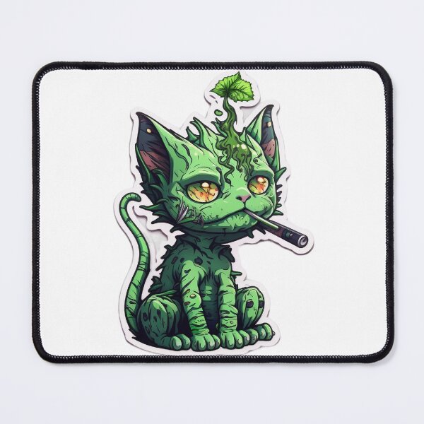 Item preview, High cat smoking weed designed and sold by futuresimo04.