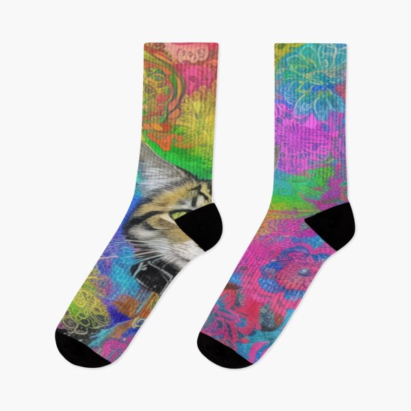 Item preview, Psychedelic Cat Of The Trip designed and sold by Jinell.