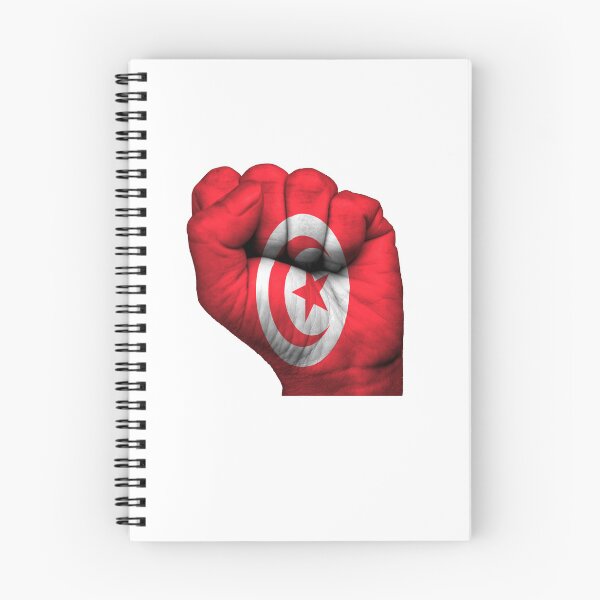 Item preview, Tunisian flag painted on a closed fist. Tunisia designed and sold by Boudavid.