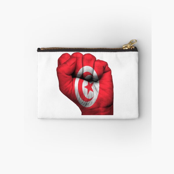 Item preview, Tunisian flag painted on a closed fist. Tunisia designed and sold by Boudavid.