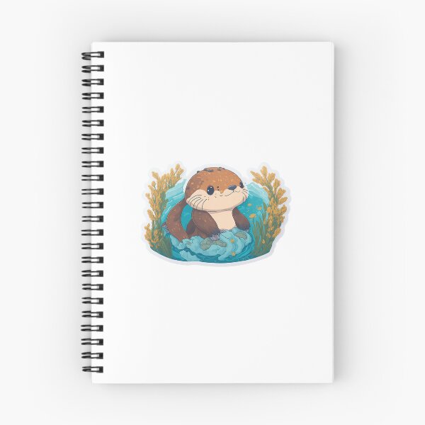 Item preview, Cute Digital Chibi Sea Otter Art designed and sold by ChibiArtline.