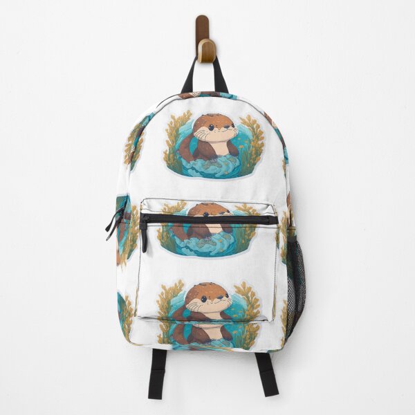 Item preview, Cute Digital Chibi Sea Otter Art designed and sold by ChibiArtline.