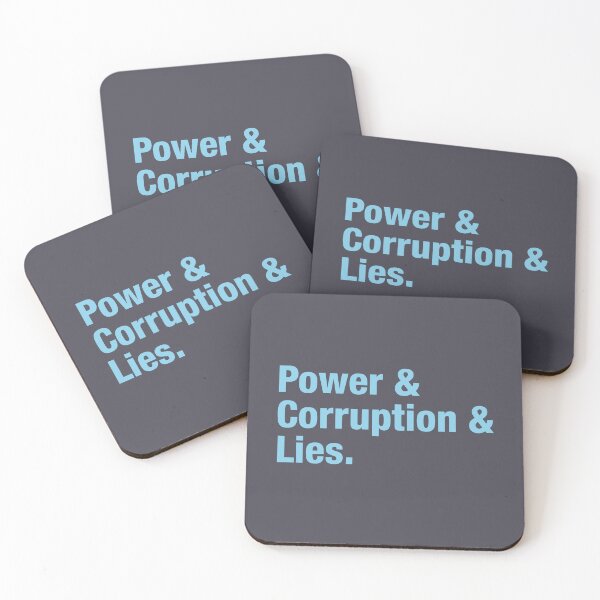 Item preview, Power Corruption Lies, blue designed and sold by perezzzoso.