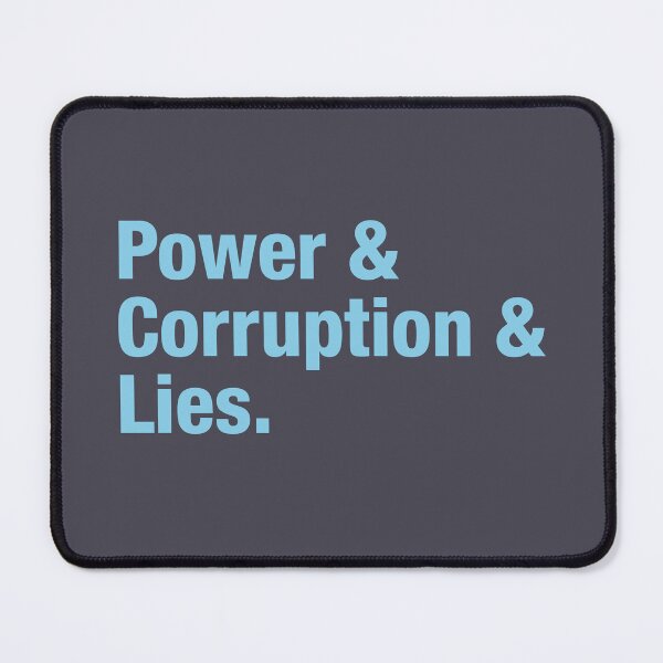Item preview, Power Corruption Lies, blue designed and sold by perezzzoso.