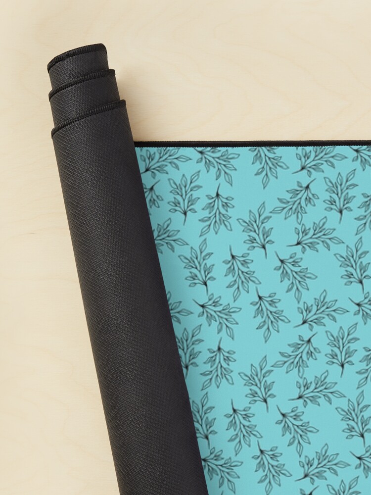 Thumbnail 2 of 5, Mouse Pad, Blue Leaves Pattern designed and sold by heartsake.