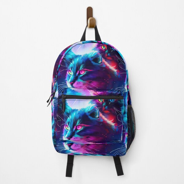 Item preview, Glowing Streaks Tiled Smear Abstract Cats designed and sold by Infinitelypink.