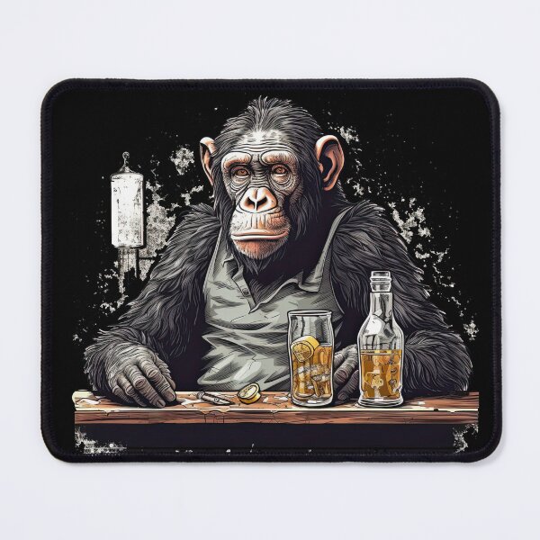 Item preview, Chilled-out Ape: Enjoy Serenity and Levity designed and sold by DooodleGod.