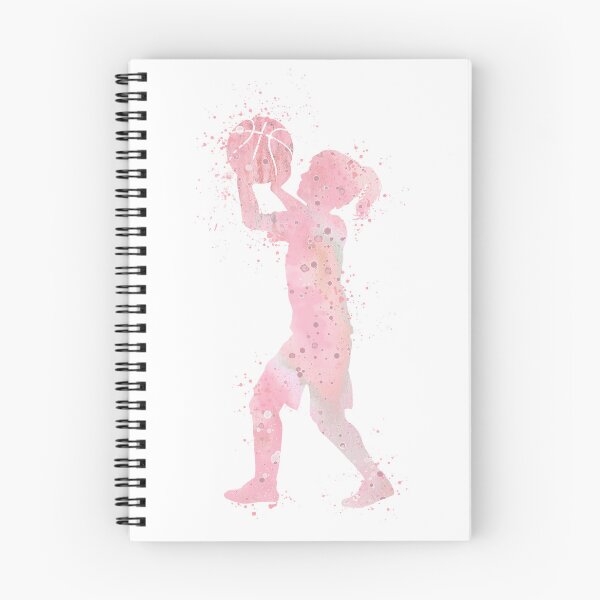 Item preview, Girl Basketball Kid Sport Watercolor Gift designed and sold by LotusGifts.