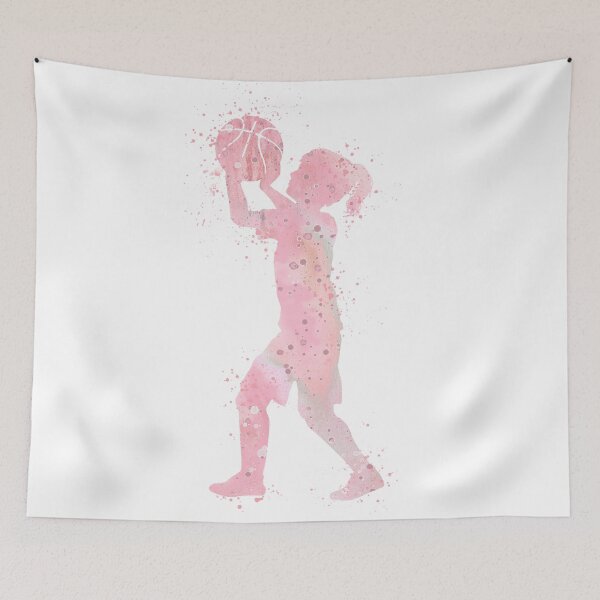 Item preview, Girl Basketball Kid Sport Watercolor Gift designed and sold by LotusGifts.