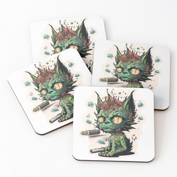 Item preview, High cat  smoking weed designed and sold by futuresimo04.
