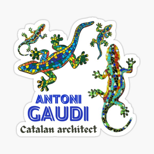 Item preview,  Catalan architect,  Antoni Gaudi, Barcelona Gifts & Merchandise designed and sold by LindaLG.