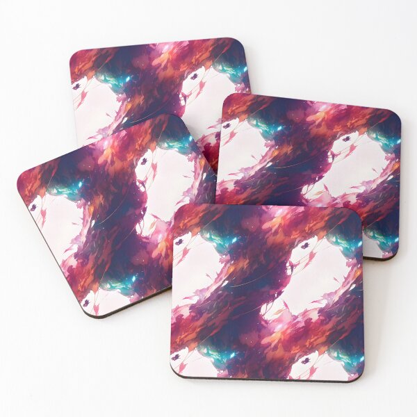 Item preview, Floral Swirl Pastel Color Glowing Streaks Tiled Smear Abstract designed and sold by Infinitelypink.