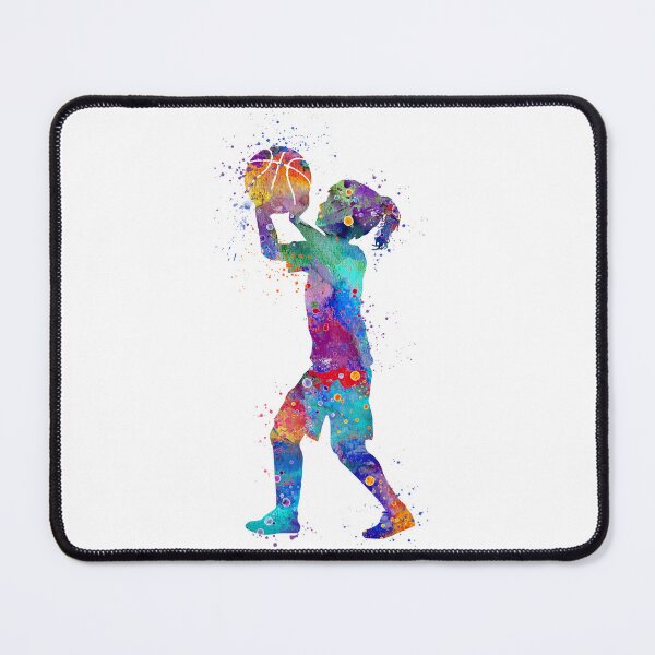 Item preview, Girl Basketball Kid Watercolor Sport Gift designed and sold by LotusGifts.