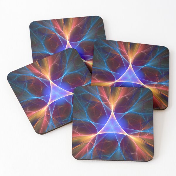 Item preview, Vibrant Colorful Soft Triangle Fractal Art designed and sold by origoo.
