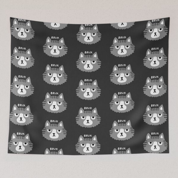 Item preview, Bruh Cat Grey Striped Tabby designed and sold by Jenn Inashvili.