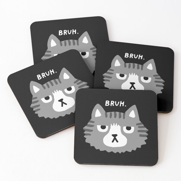 Item preview, Bruh Cat Grey Striped Tabby designed and sold by Jenn Inashvili.