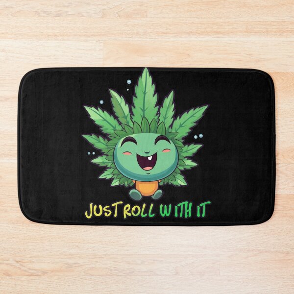 Item preview, just roll with it happy weed designed and sold by M16ka7a.