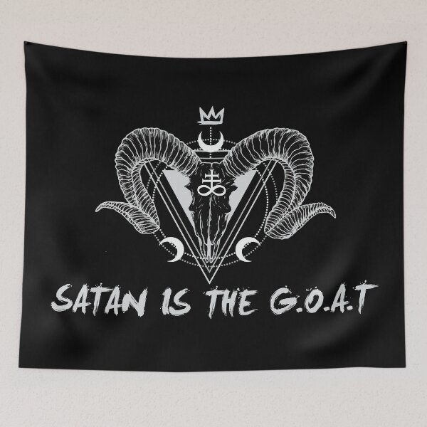 Artikelvorschau, Satan ist der G.O.A.T entworfen und verkauft von remerasnerdas.