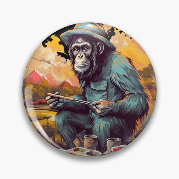 Artikelvorschau, Wildlife Art by a Skilled and Talented Chimpanzee entworfen und verkauft von DooodleGod.