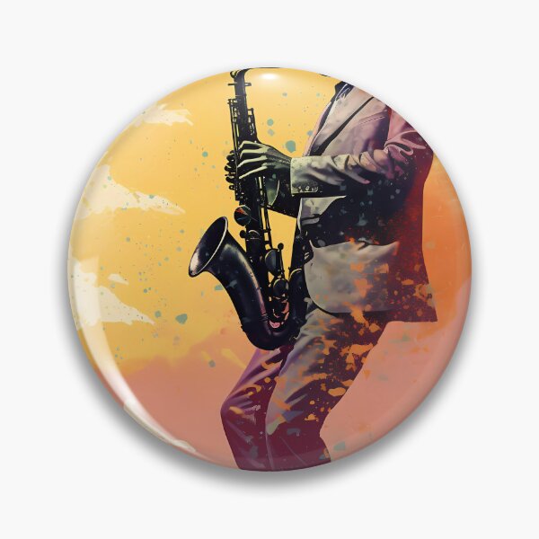 Item preview, Colorful Crescendo: A Saxophonist's Silhouette designed and sold by landletsy.