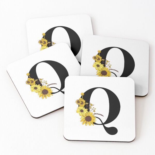 Item preview, Sunflower Monogram Q designed and sold by Coffee Lifestyle.
