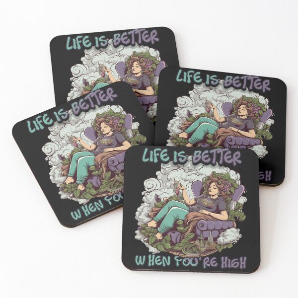 Item preview, Life is better when you're high women Chill Out and Smoke Up designed and sold by M16ka7a.