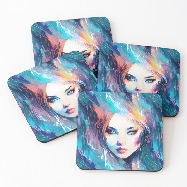 Item preview, Copy of Glowing Streaks Tiled Smear Abstract Cats designed and sold by Infinitelypink.