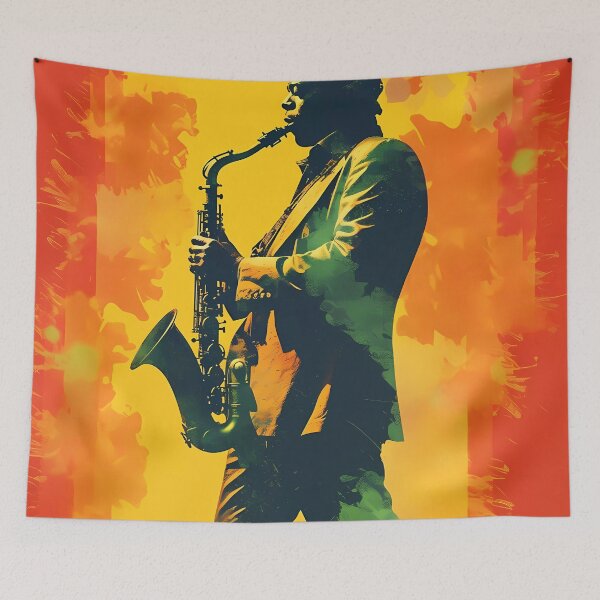 Item preview, The Stained Melodies of a Sax Player designed and sold by landletsy.