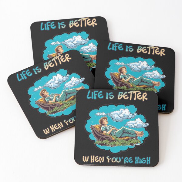 Item preview, Laid Back and Lit Life is better when you are high blue designed and sold by M16ka7a.